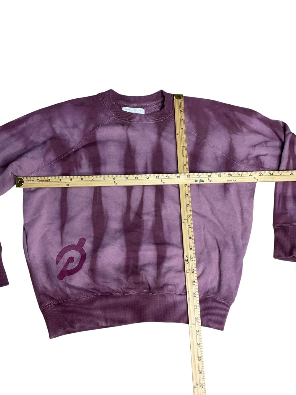 Peloton x Apparel Josephine Mauve Tie Dye Crewneck Sweatshirt Size Small - Picture 4 of 6